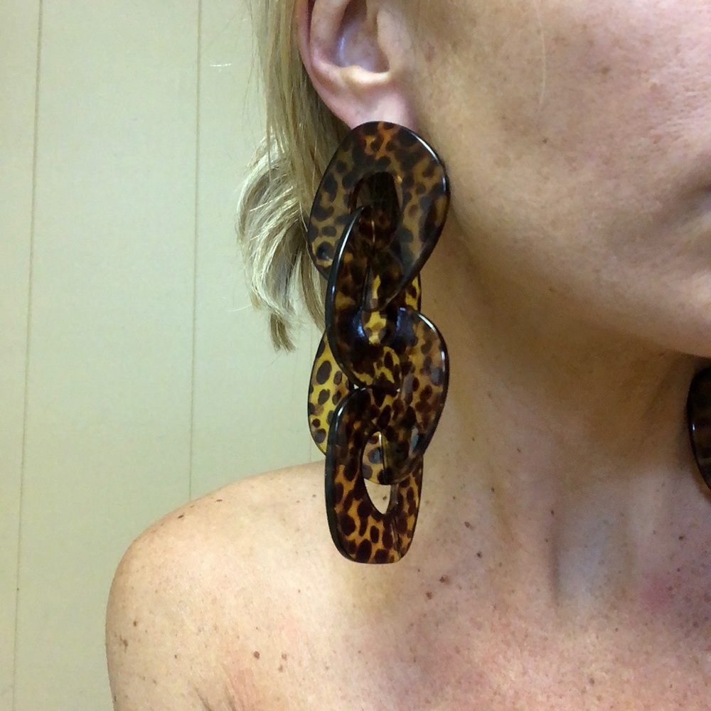 Statement Tortoise Earrings - image 6
